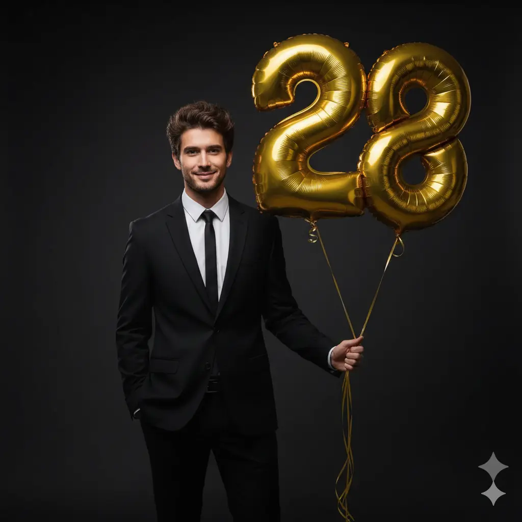 AI Output: Birthday Golden Portrait