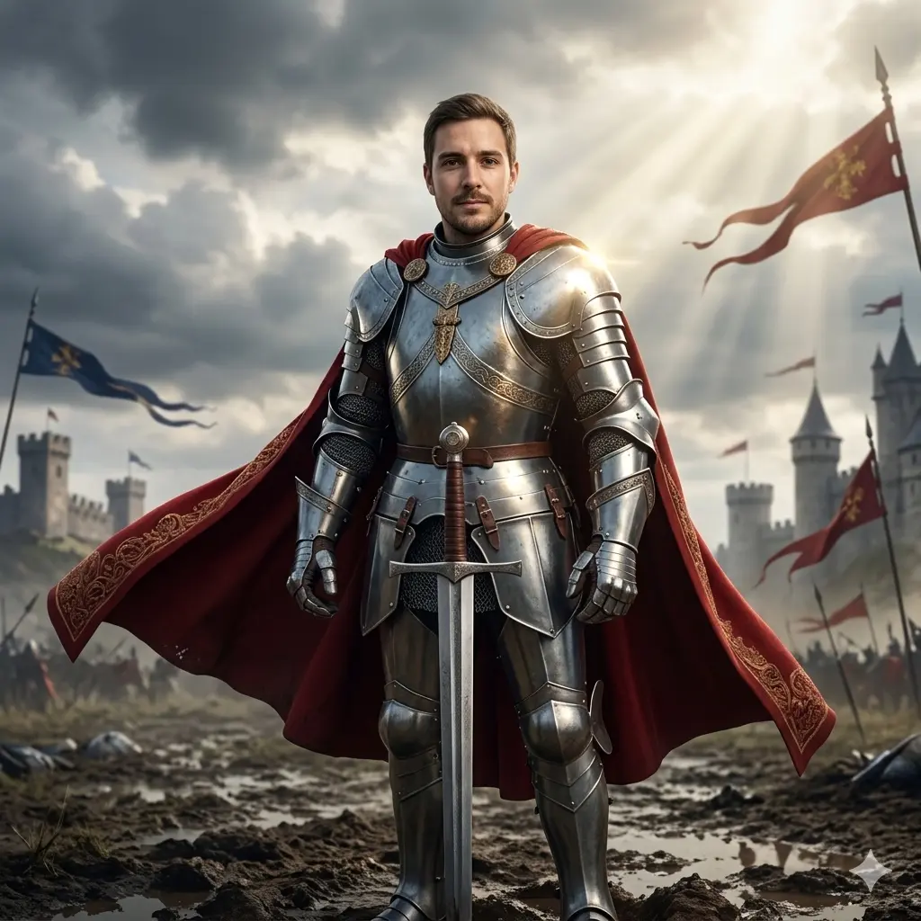 AI Output: Medieval Knight Hero
