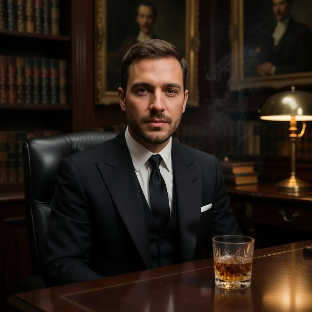 AI Output: Classic Mafia Boss Portrait