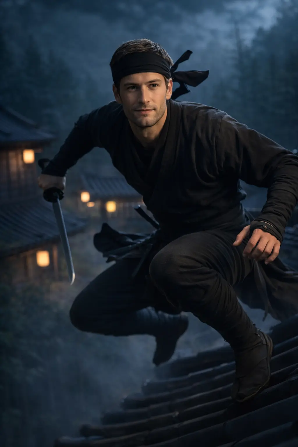 AI Output: Ninja on the Moonlight