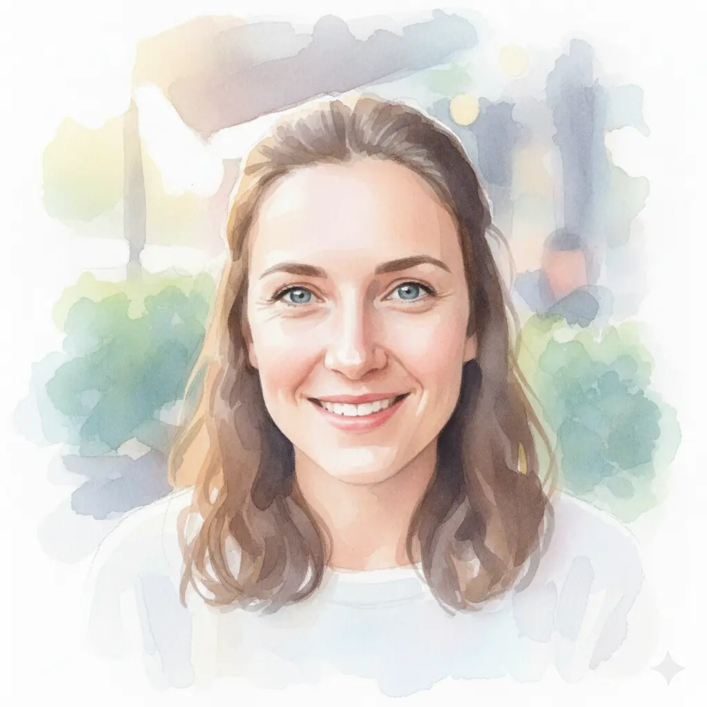 AI Output: Watercolor Portrait