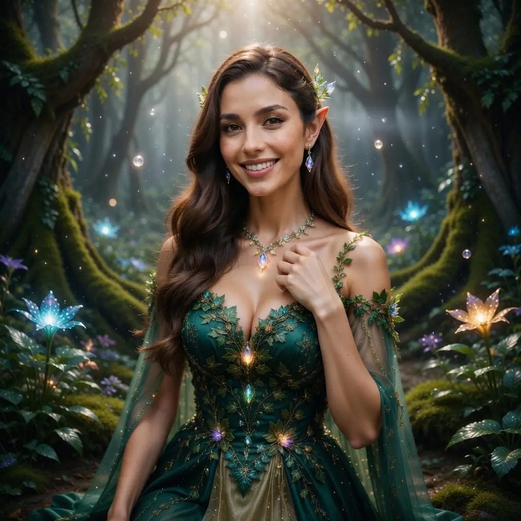 AI Output: Fantasy Elf Princess