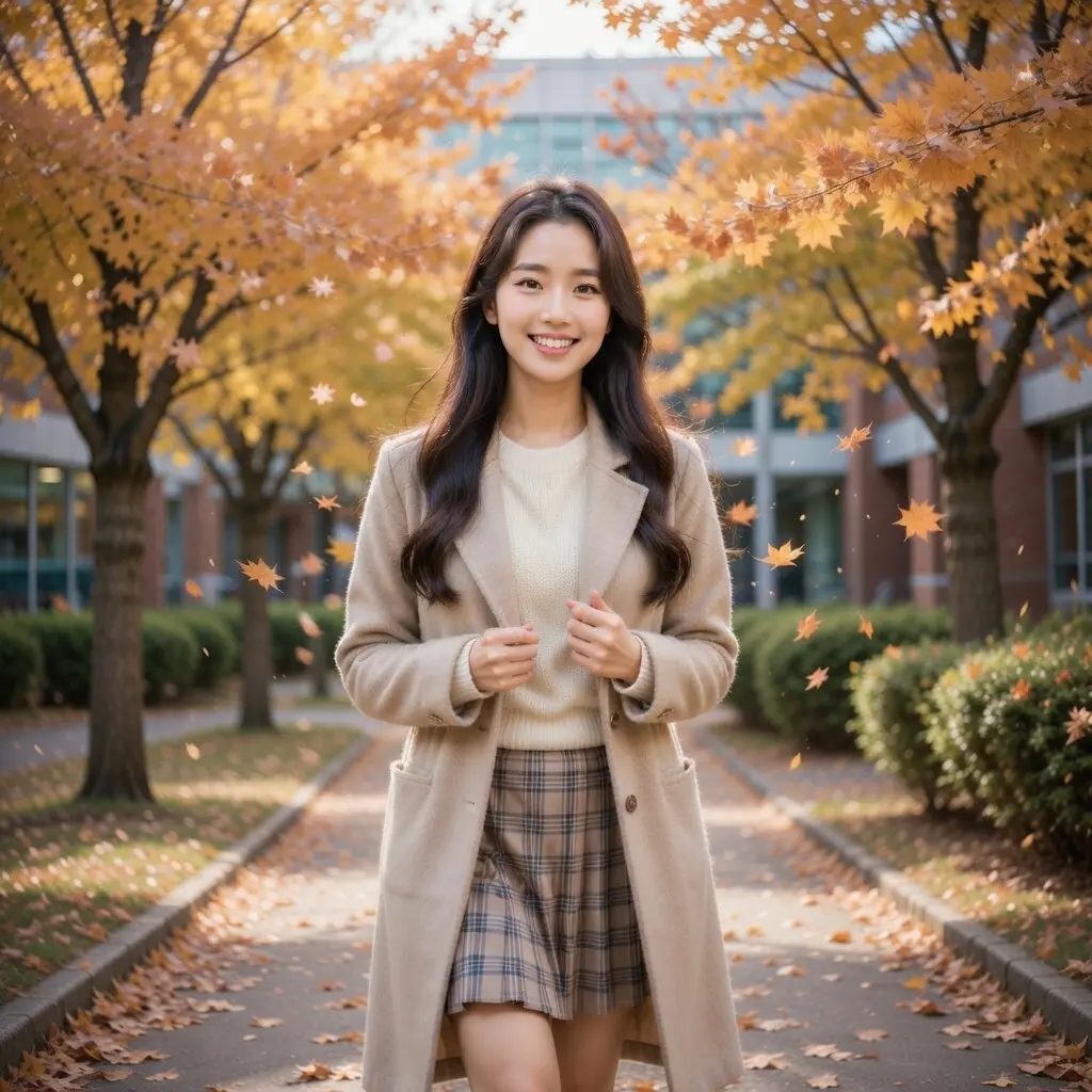 AI Output: Korean University Student Portrait